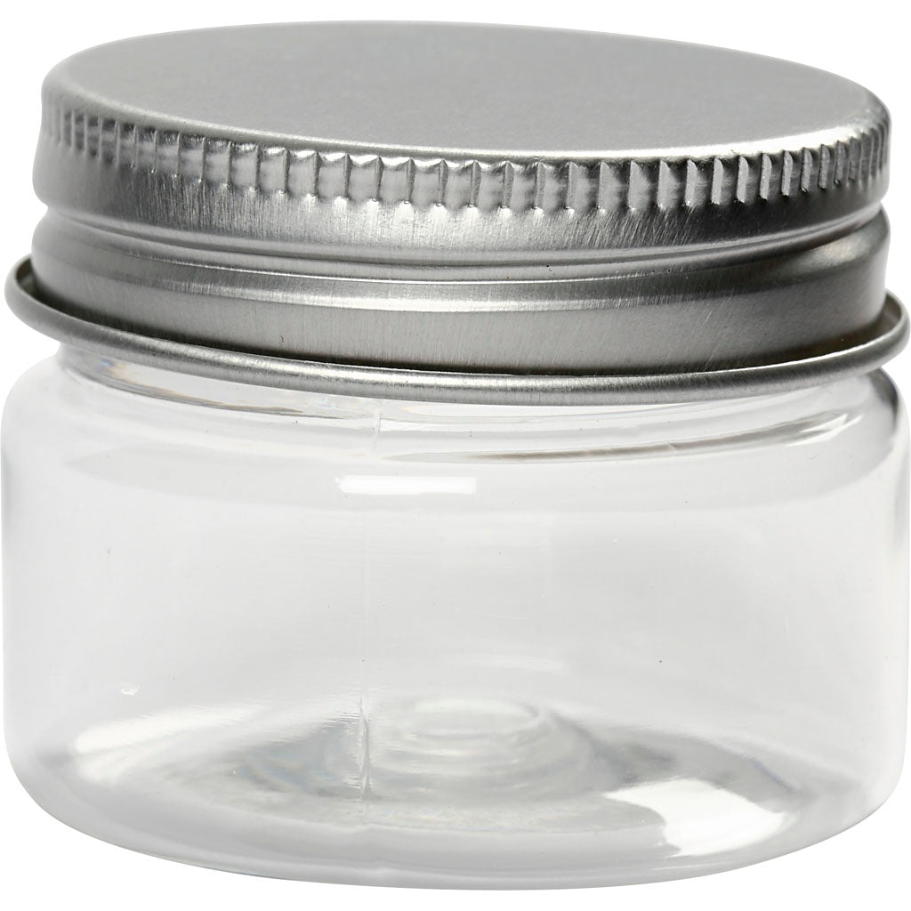 Potje met schroefdop, h: 35 mm, d 40 mm, 35 ml, 10 stuk 1 doos