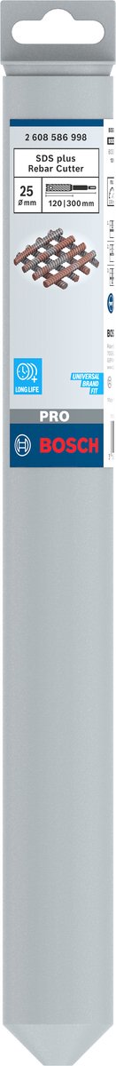 Trapano fresa per tondini Bosch pro sds plus, 25 x 120 x 300 mm