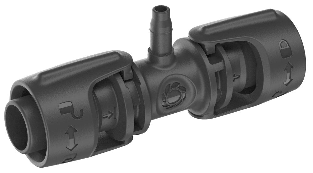 Gardena micro-drip-system t-stuk 1 2” – 3 16 verbinding (donkergrijs)