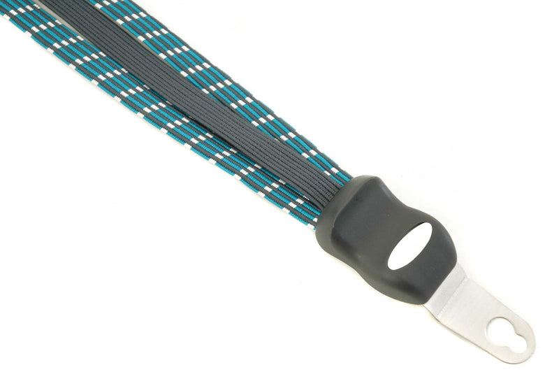 Cordo trío de cuerda elástica azul-verde con placas extraíbles