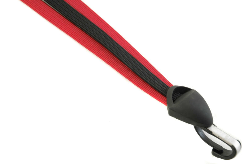 Cordo correa tensora trio gancho acero inoxidable rojo