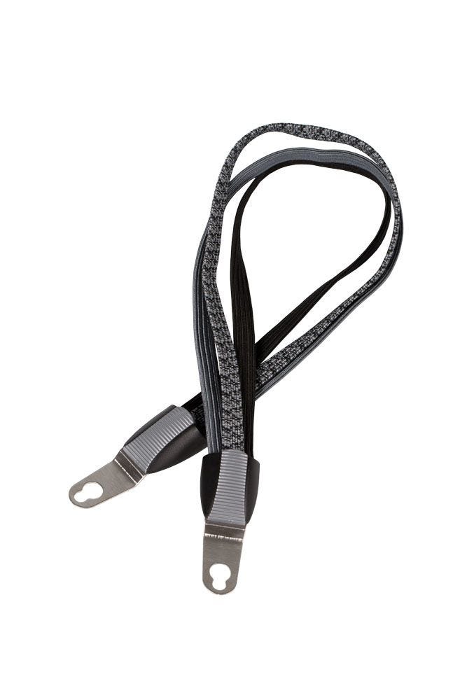 Cordo bungee cord trio grigio-nero-argento con placche rimovibili