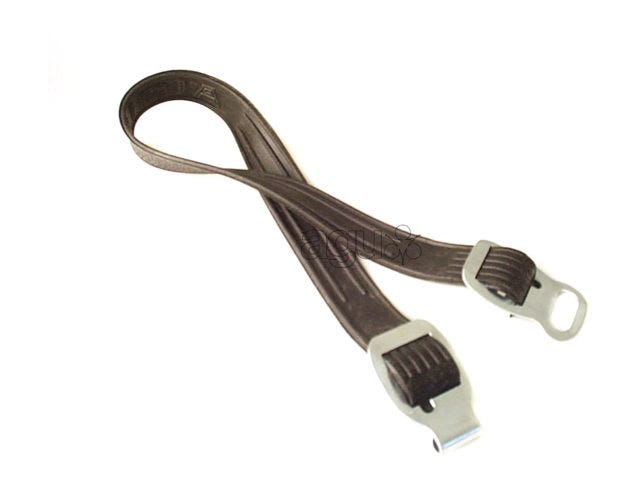 Bibia corda elastica con gancio singolo in gomma nera