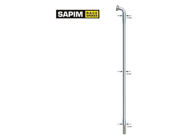 SAPIM SPAAK 14-284L Carrera de acero inoxidable Negro sin pezón (100)