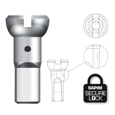 Sapim Spaak Nipple 14g 14 mm Mesado de bloqueo seguro (100)