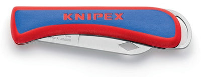 Knipex electriciën zakmes 16 20 50 sb (rood blauw, lengte 120mm)