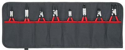 Knipex borgveertangenset 00 19 58 v01 (rood zwart, 8-delig, incl. roltas )
