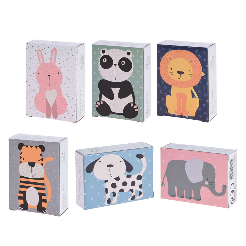 Animali mini puzzle, 8st.