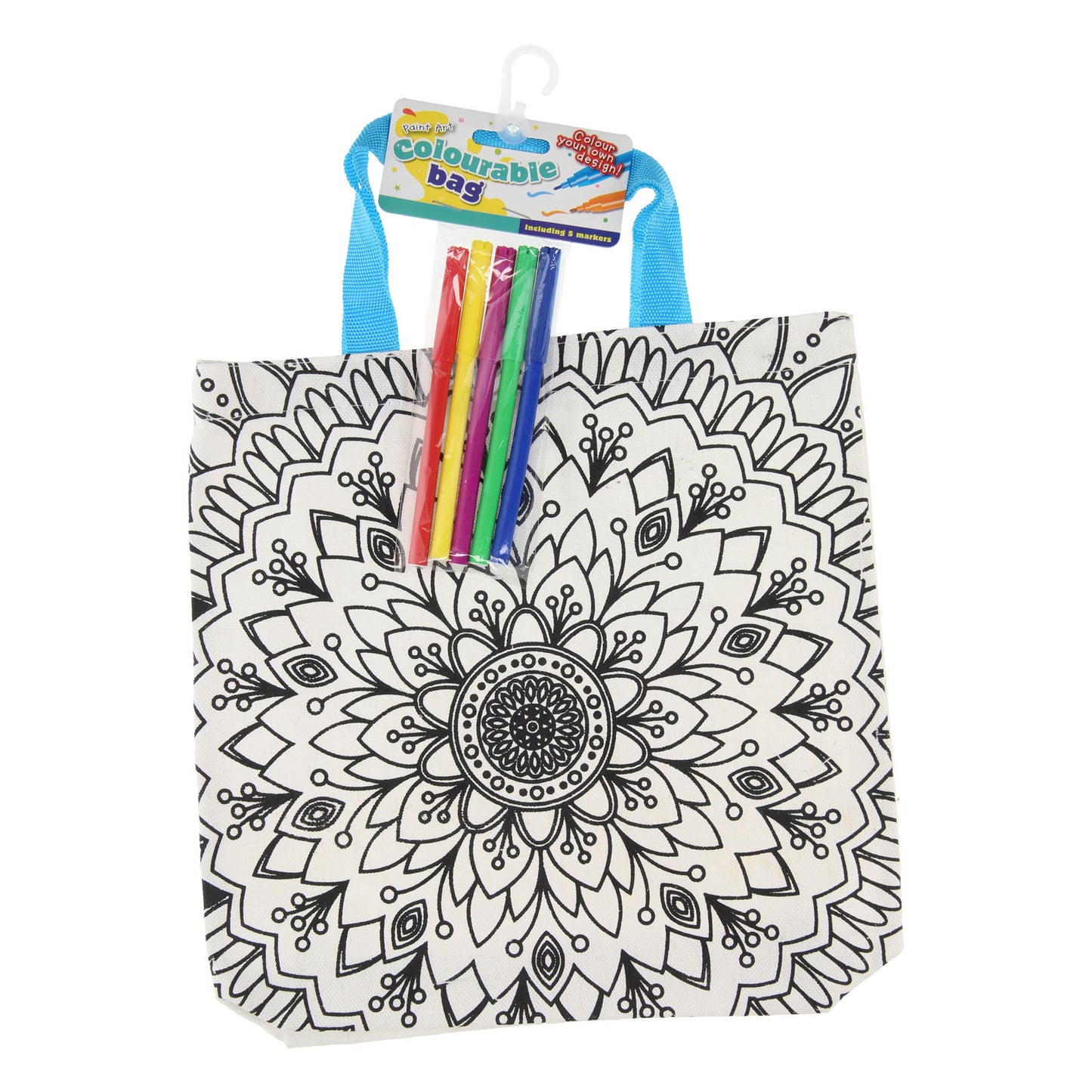 Colorare la tua borsa mandala rose
