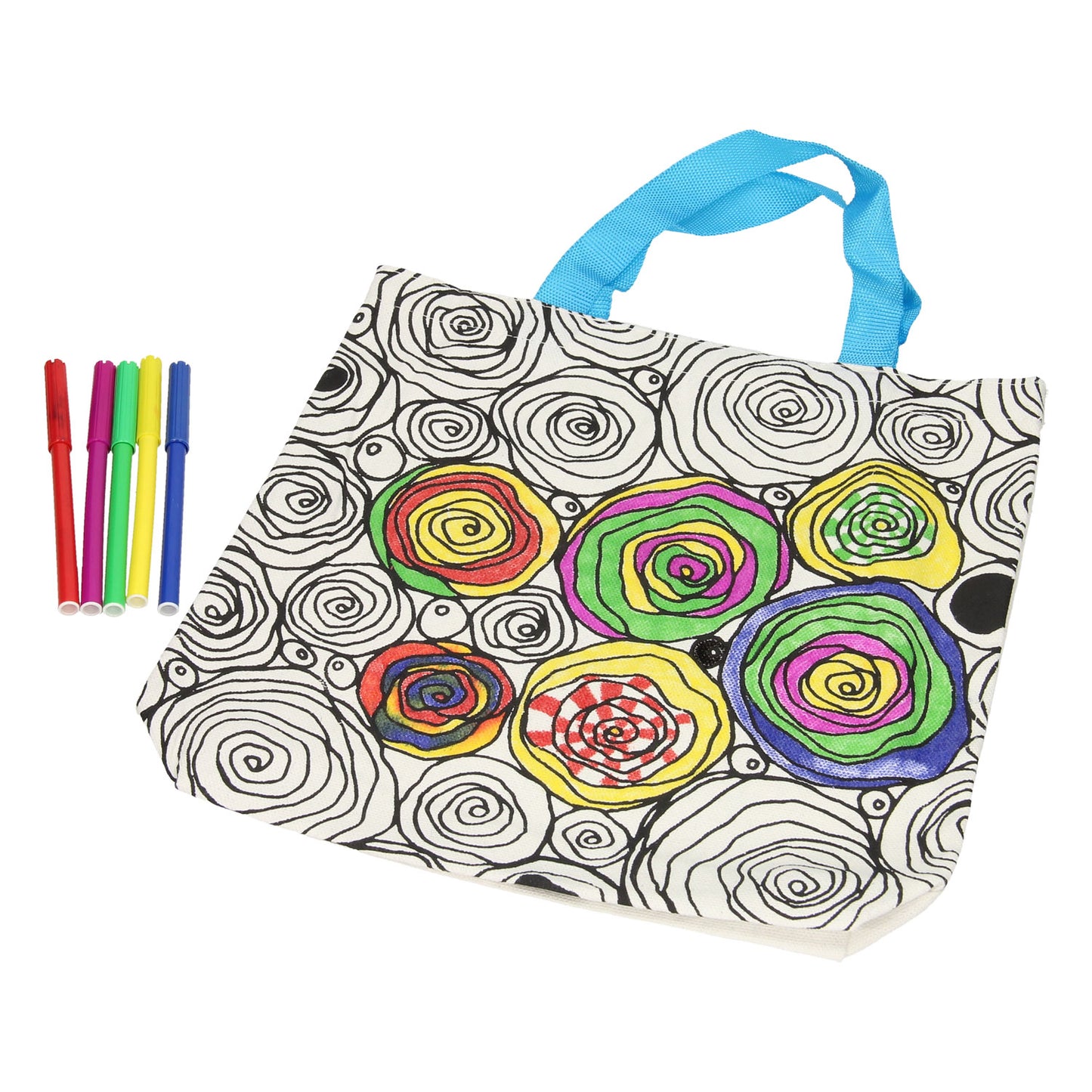 Colorare la tua borsa mandala rose