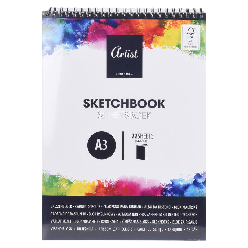 Sketchbook A3, 22 fogli