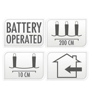 Led verlichting wit, 20 lampjes - afbeelding 3