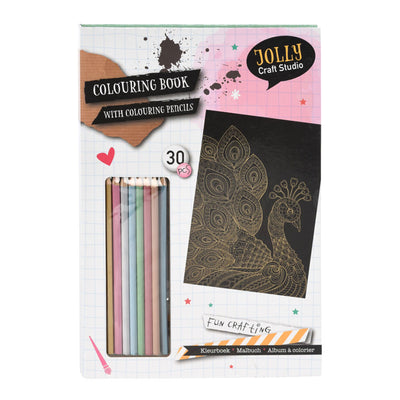 Libro da colorare con 8 matite