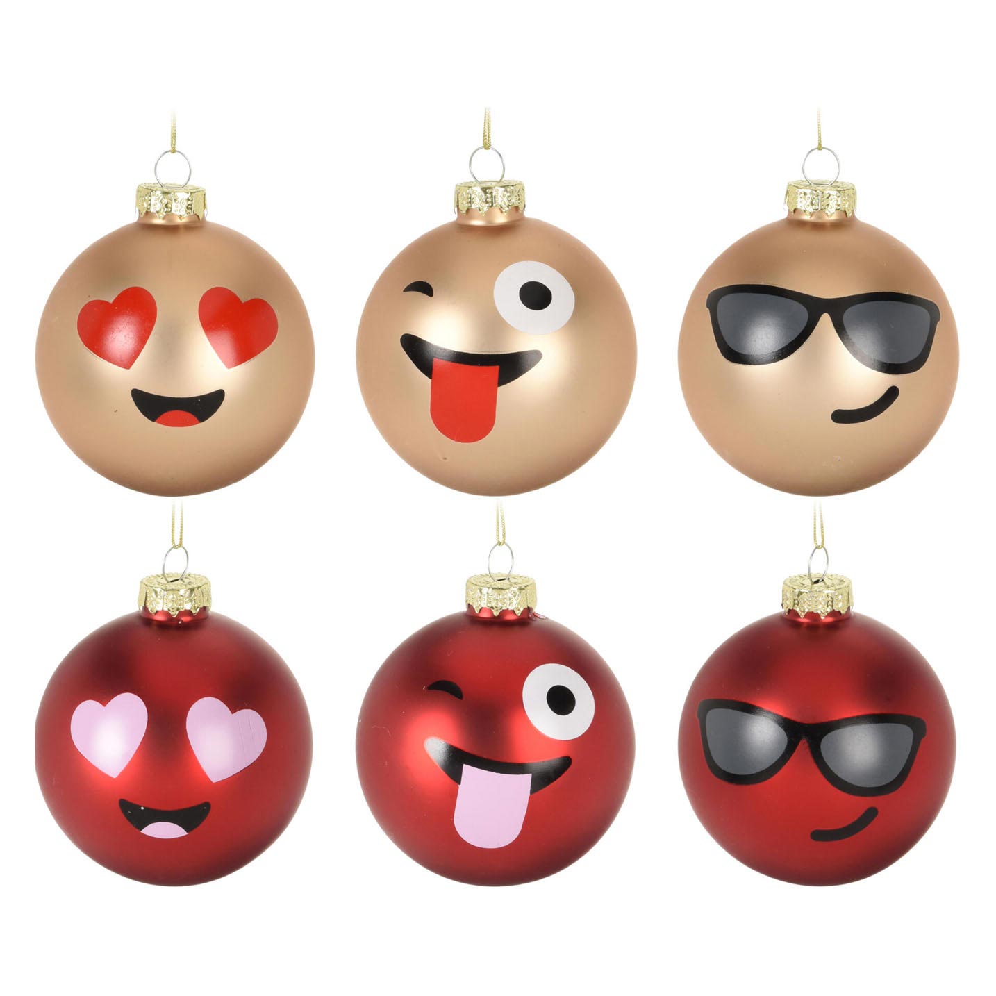 Navidad Bauble Glaszicht, 12º.
