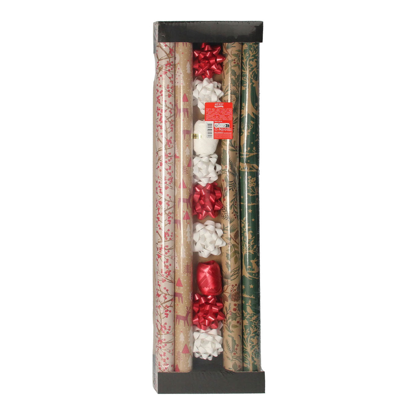 Papel de embalaje Kraft Set Navidad