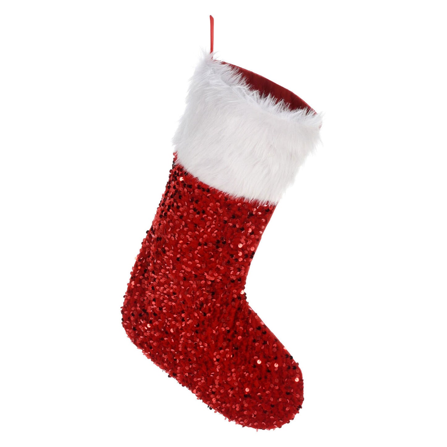 Calzino di Natale con paillettes