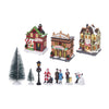Villaggio di Natale con set a LED, 17dlg.