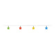 Cable de luz con estrellas LED, 100 cm