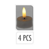 Tealight set white, 4st. - afbeelding 1
