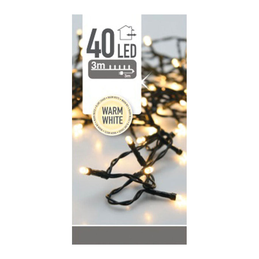 Illuminazione a LED esterna 40 LED - bianco caldo, 300 cm