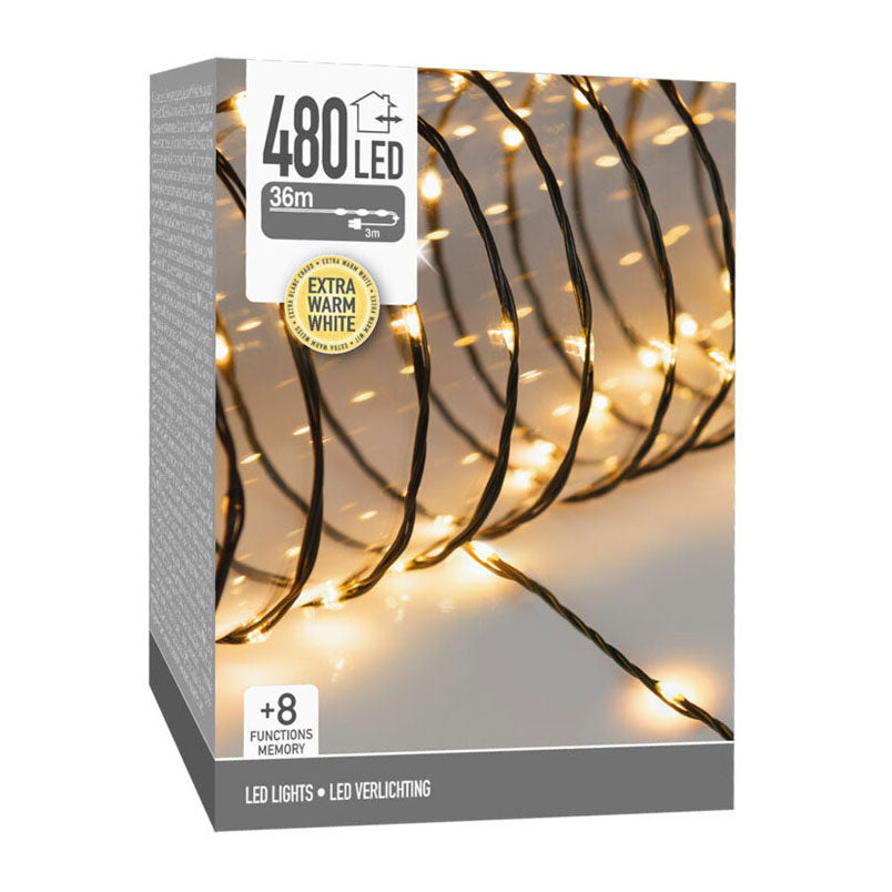 Illuminazione a led 480 LED extra calda bianco
