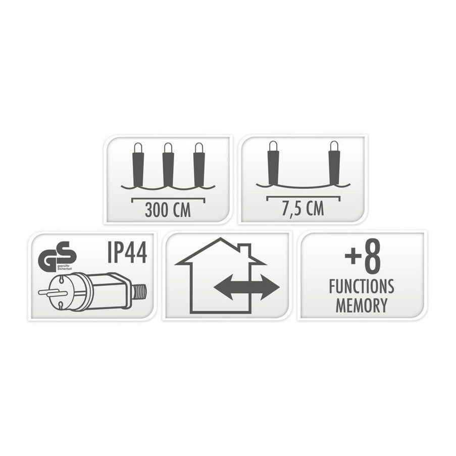 Illuminazione a led 480 LED extra calda bianco
