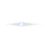 Hilo plateado de cable de luz LED, 195 cm - coloreado