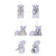 Animal di neve a ciondolo di Natale 11x7 cm, set di 24