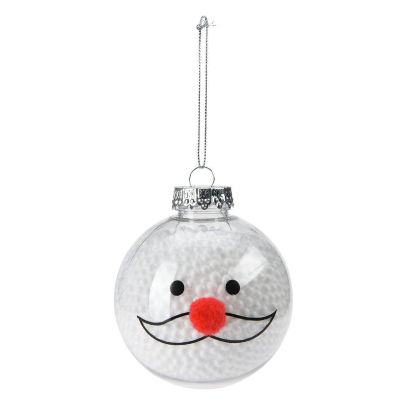 Christmas Bauble Snowman 8cm, set di 12 pezzi