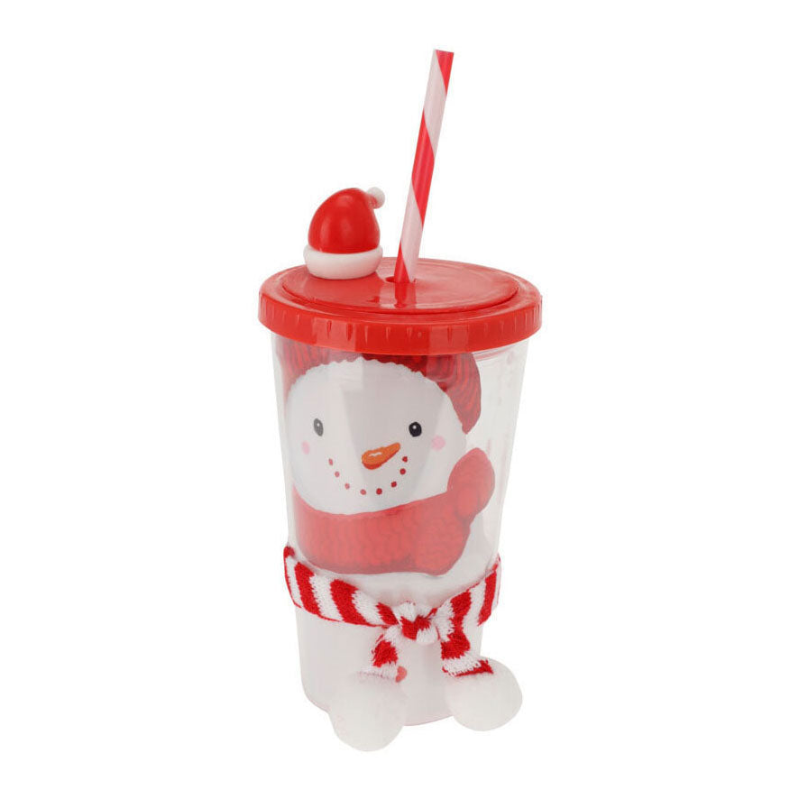 Beber tazas de Navidad con paja, set de 12 piezas