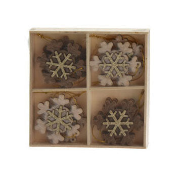Set di decorazioni sospese in legno, 8 °.