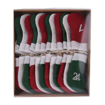 Calendario de calendario de adviento. 220 cm,