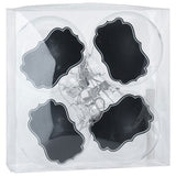 Transparent Christmas balls with chalk labels, 5st. - afbeelding 3