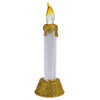 Candela a LED con glitter di Natale, 15 cm.