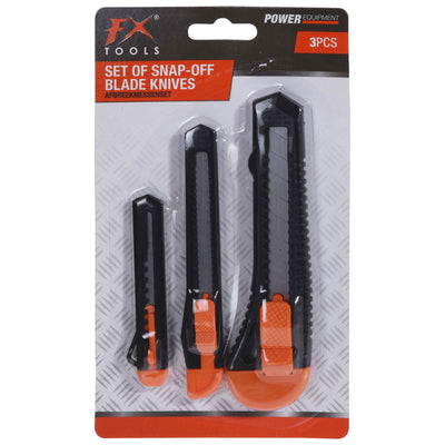 Break -off Knife, set di 3