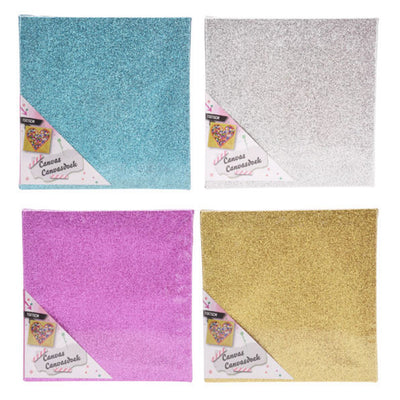 Lienzo brillo 15x15 cm, conjunto de 12