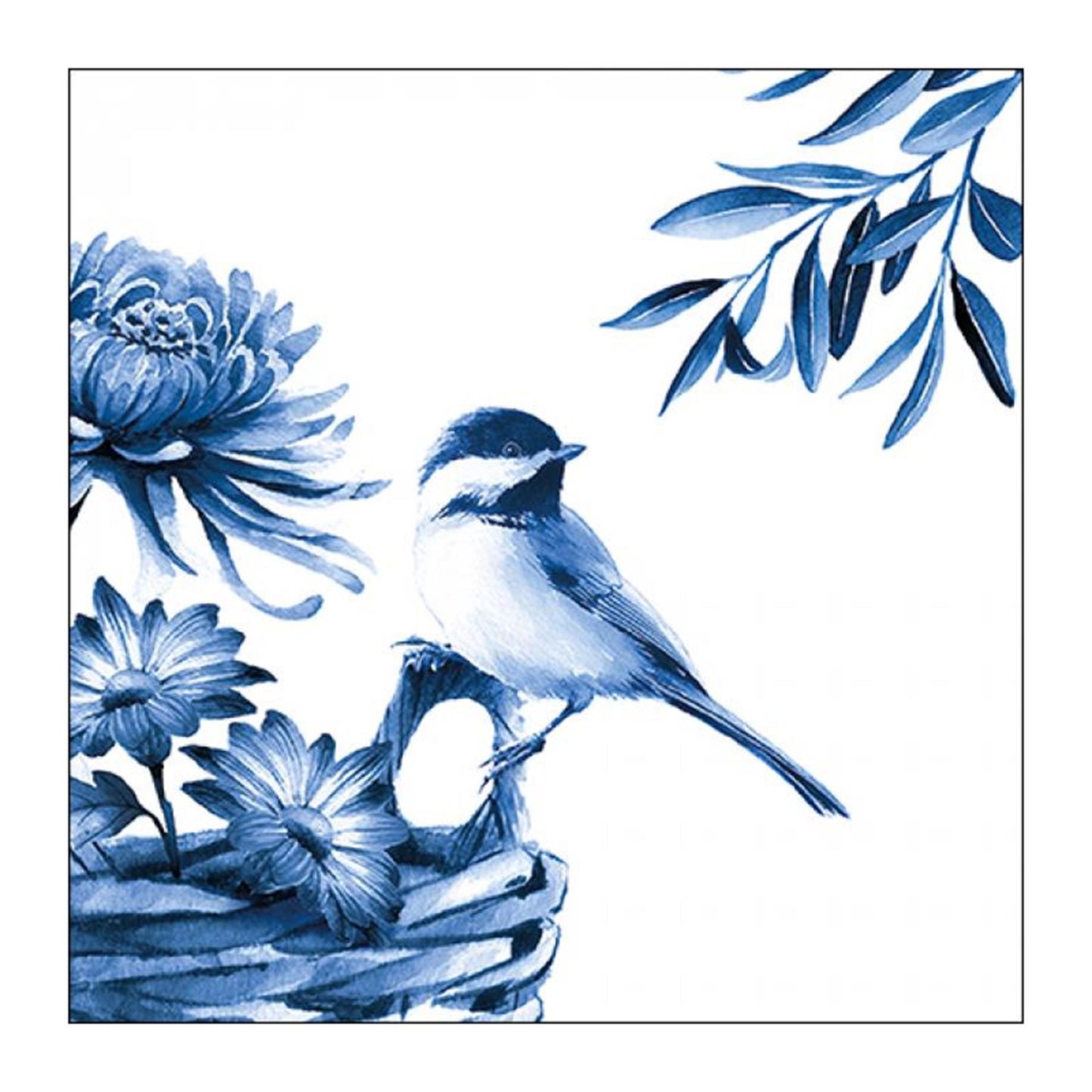 Servilletas Ambiente pájaro azul 33x33cm