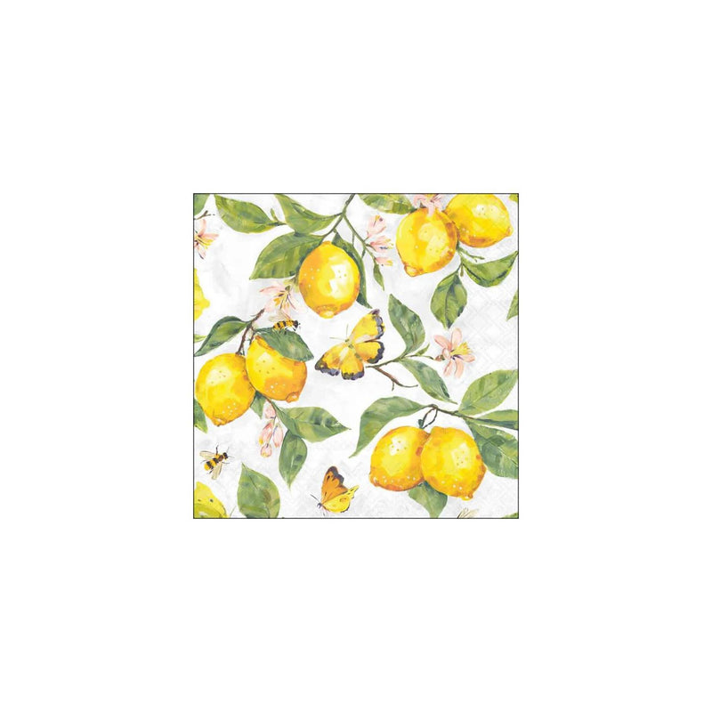 Ambiente servetten 33cm fresh lemons wit fsc mix