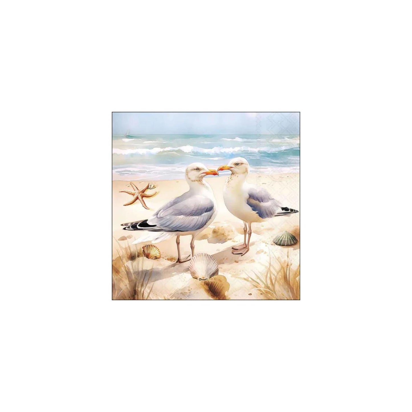 Servilletas ambiente 33cm gaviotas fsc mix