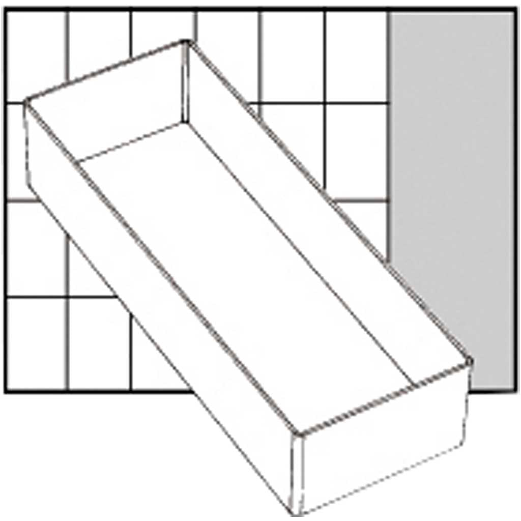Raaco inzet box, afm a7-2, h: 47 mm, afm 218x79 mm, 1 stuk