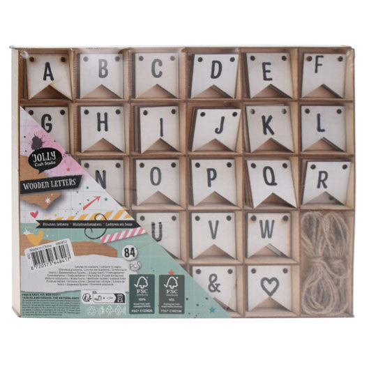 Koopman houten letters, 84st.
