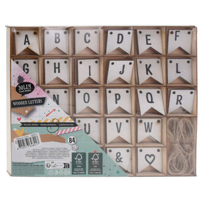 Letras de madera, 84.