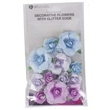 Paper flowers with glitter - afbeelding 3