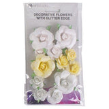 Paper flowers with glitter - afbeelding 4