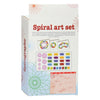 Juego de letreros de arte en espiral