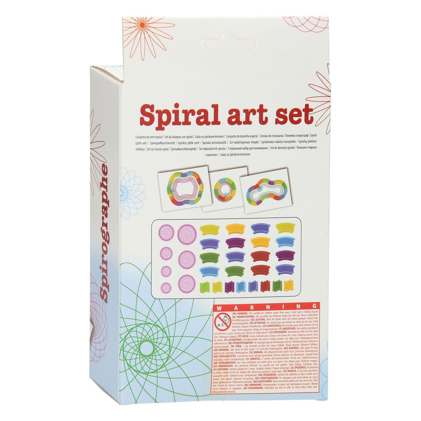 Juego de letreros de arte en espiral