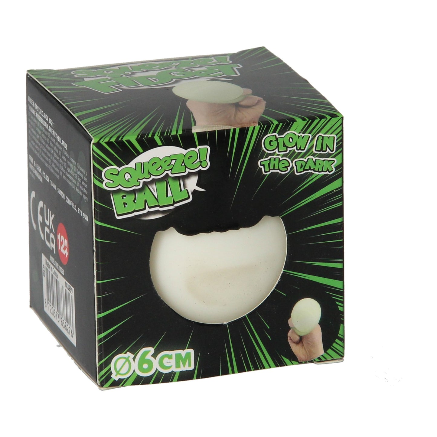 Spremi la palla bagliore nel buio, 6 cm