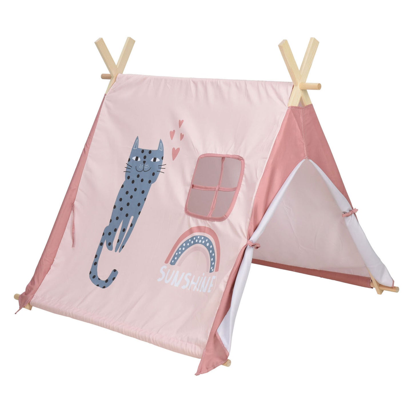 Tenta rosa con gato, 101 cm