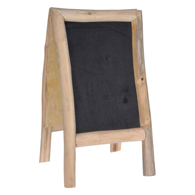 Teak de pie de pizarra, 70x40cm