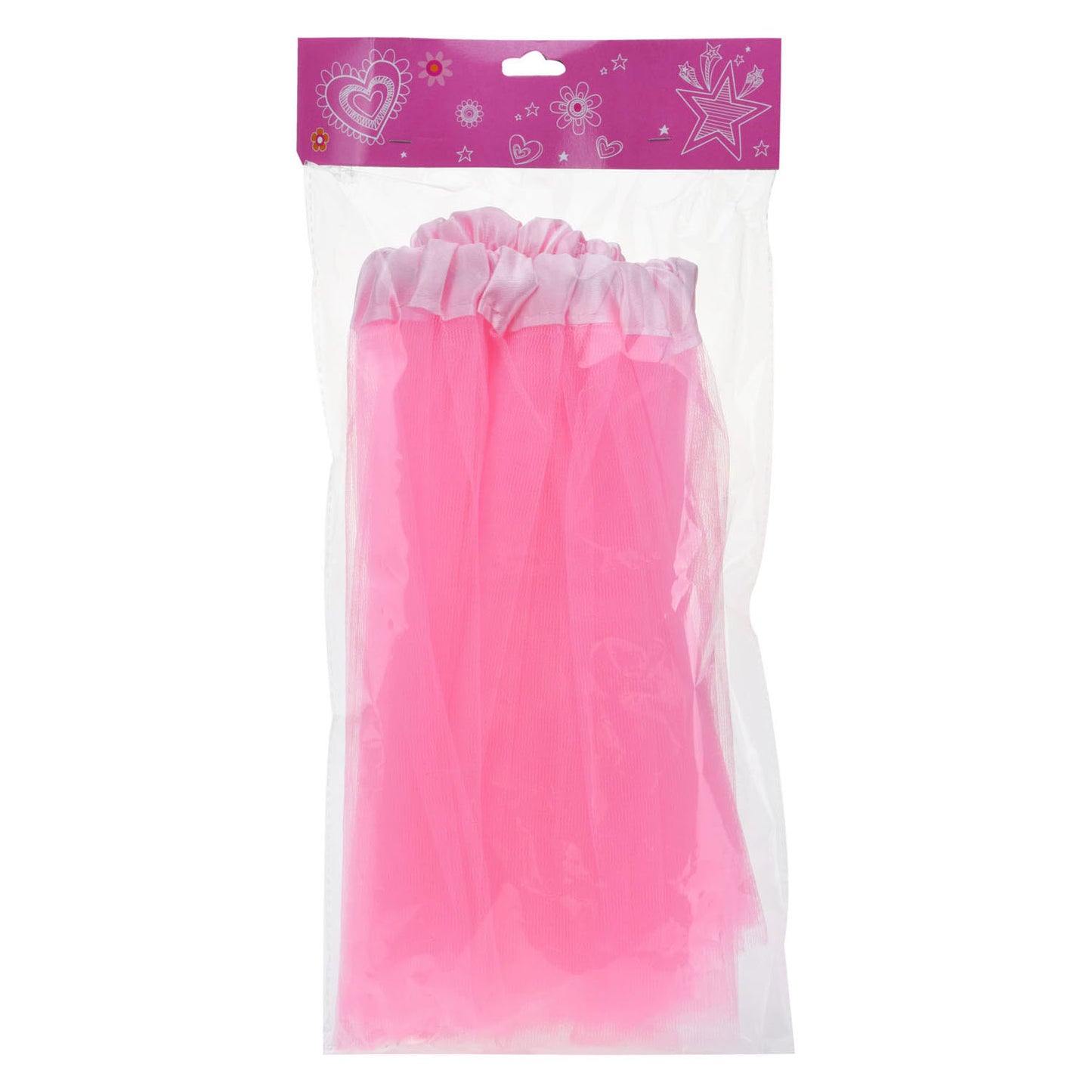 Princesa falda poliéster rosa con elástico